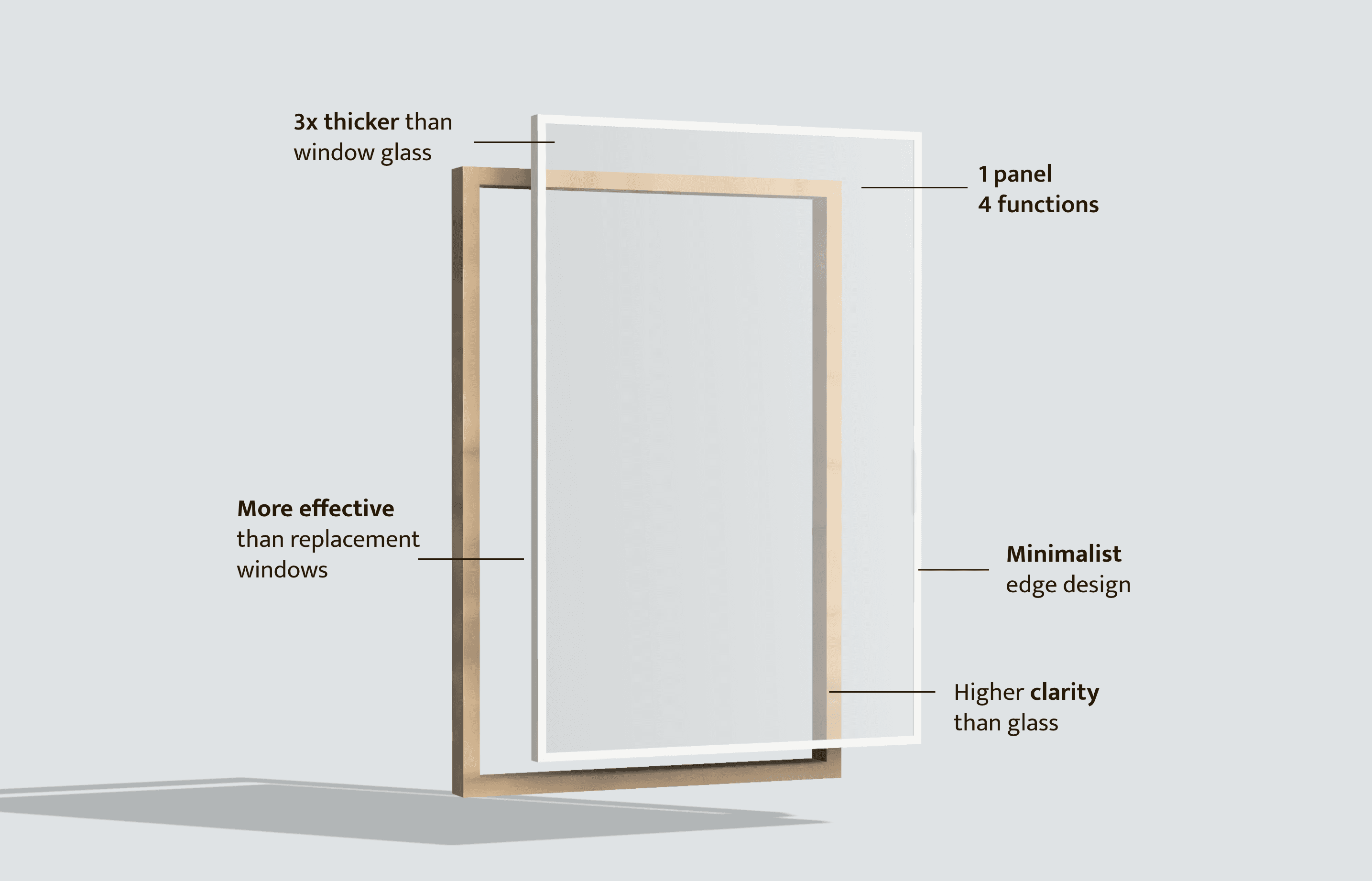 man inserting whisper window soundproof panel into window